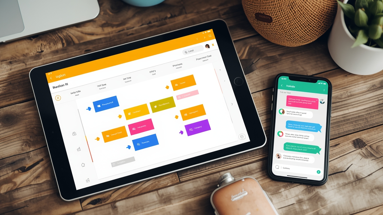 Kanban editorial com leads movendo entre etapas e tarefas de follow-up com prazo no funil do WhatsApp