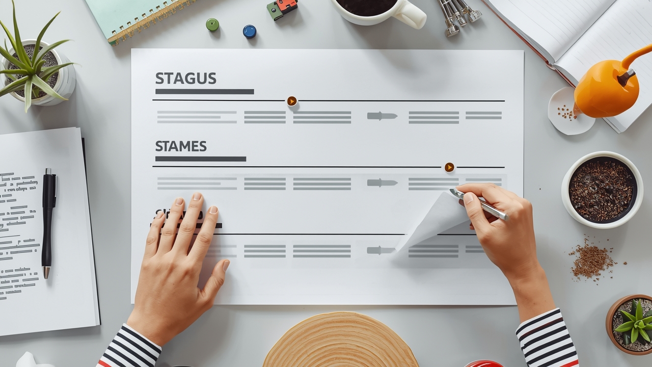 Painel de funil representando status por etapa no atendimento do WhatsApp, com cards de leads em progresso